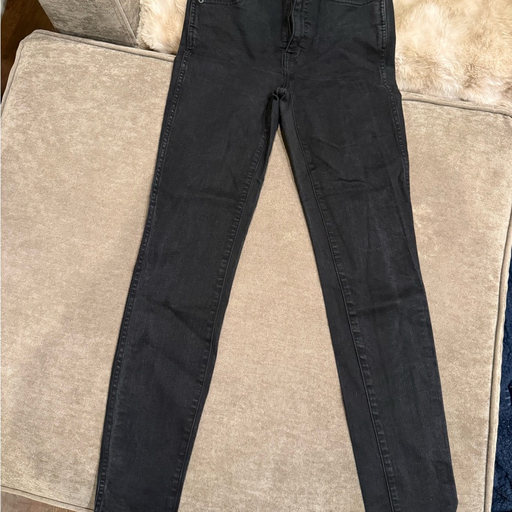 Madewell Women's Black High-Rise Skinny Jeans size 26
